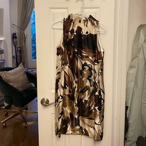Taylor sleeveless silk shift dress, size 8